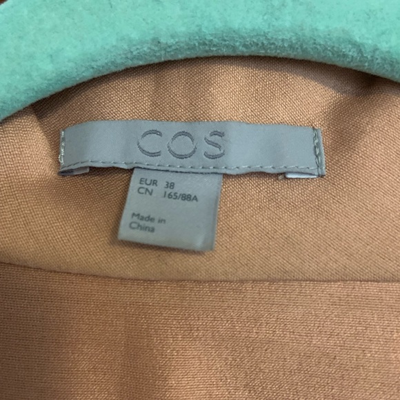 COS Silk Rose Gold Overcoat - Picture 5 of 6
